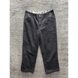 Ben Davis High Rise Gorilla Cut Twill Work Pants Dark Gray Mens Size 34 x 28